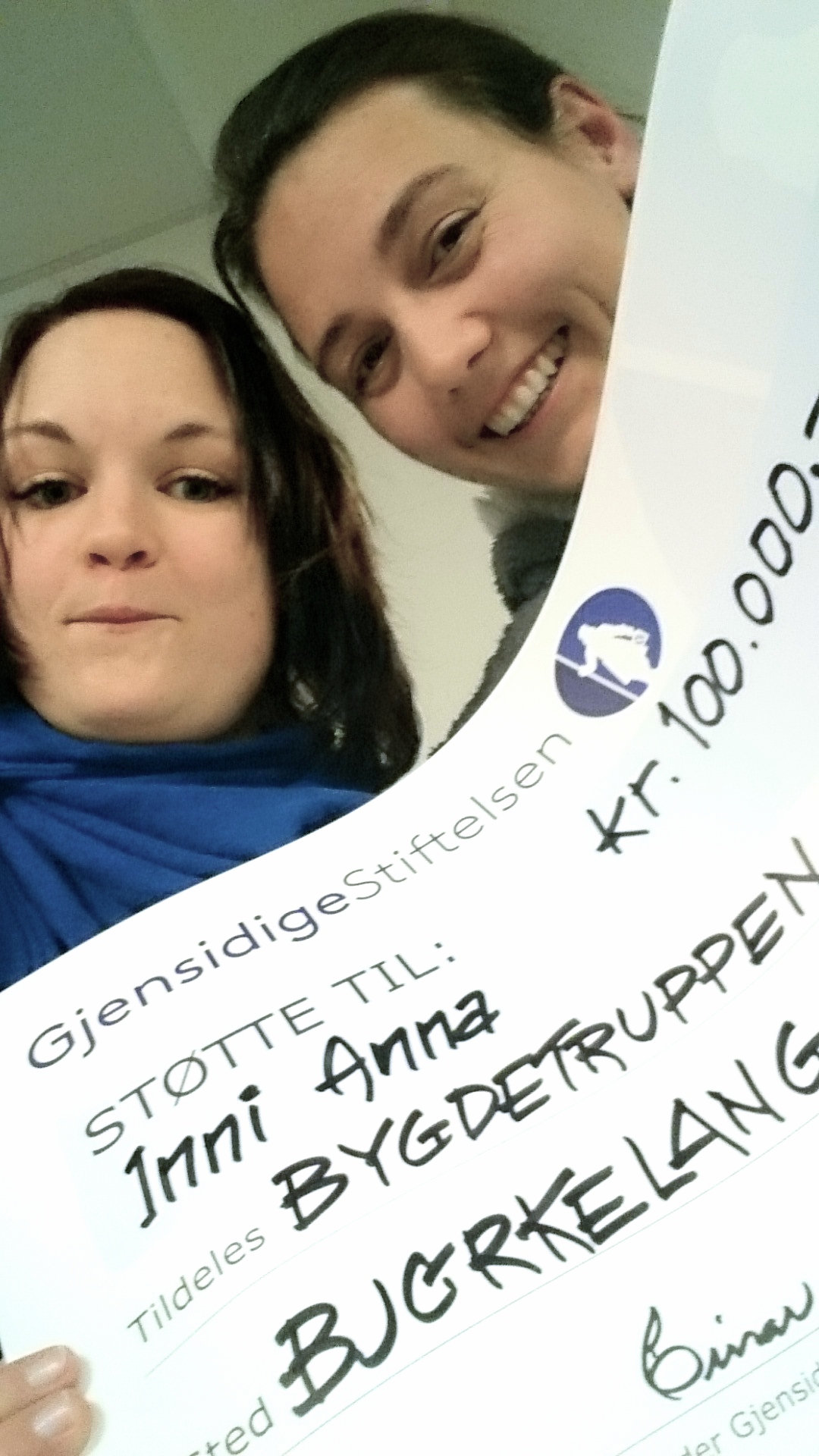 100000 kroner til ‘inni anna’