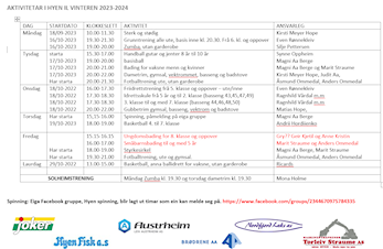 Aktivitertar 2023 - 2024