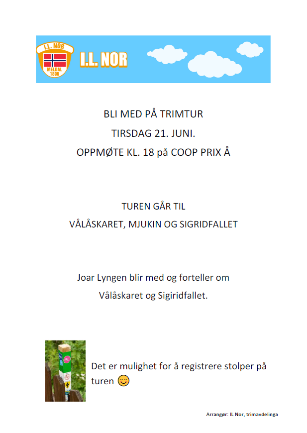 Trimtur tirsdag 21. juni