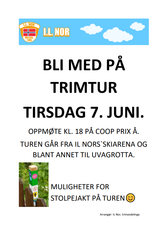 Trimtur tirsdag 7. juni