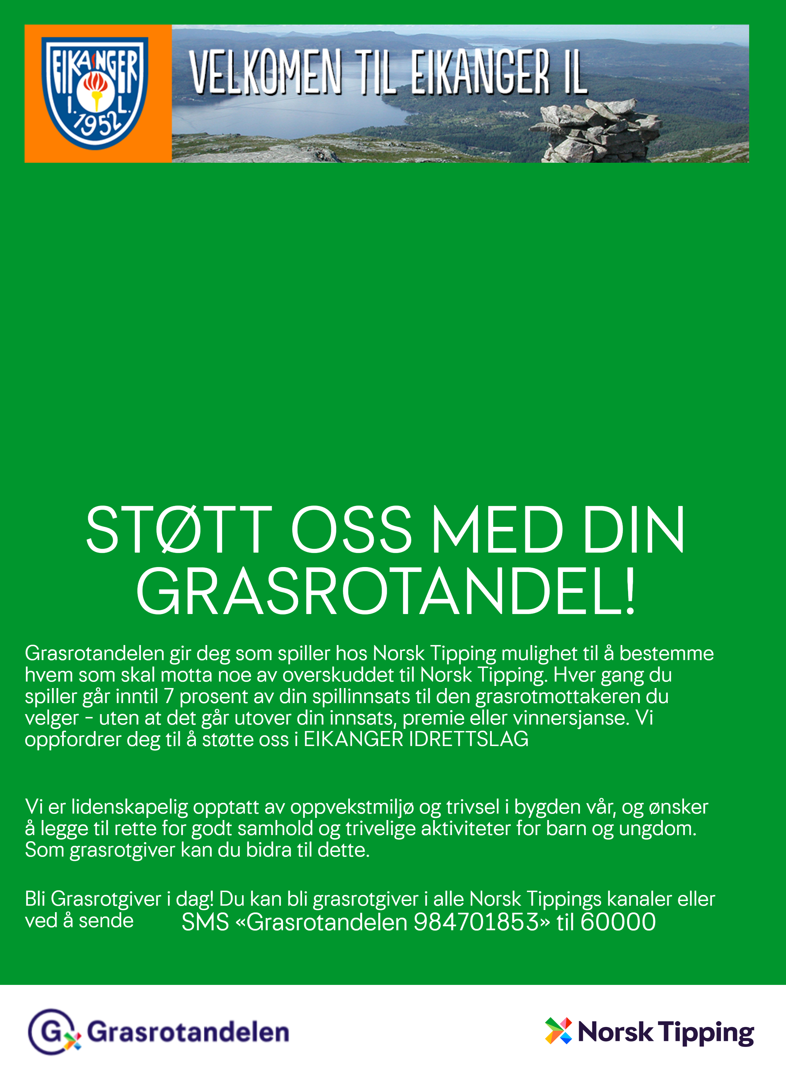 Eikanger IL ønsker flere grasrotgivere