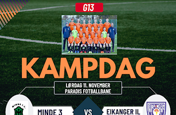 Siste kamp for G13 9er, borte mot Minde 3