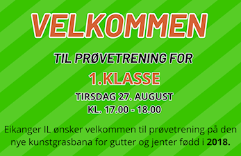Prøvetrening for 1.klassingar
