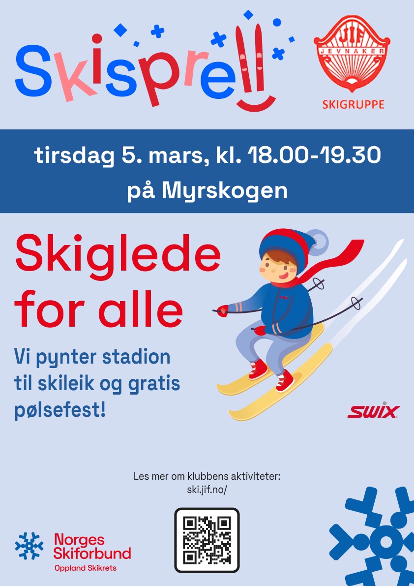 Skisprell tirsdag 5. mars for barn i alle aldre