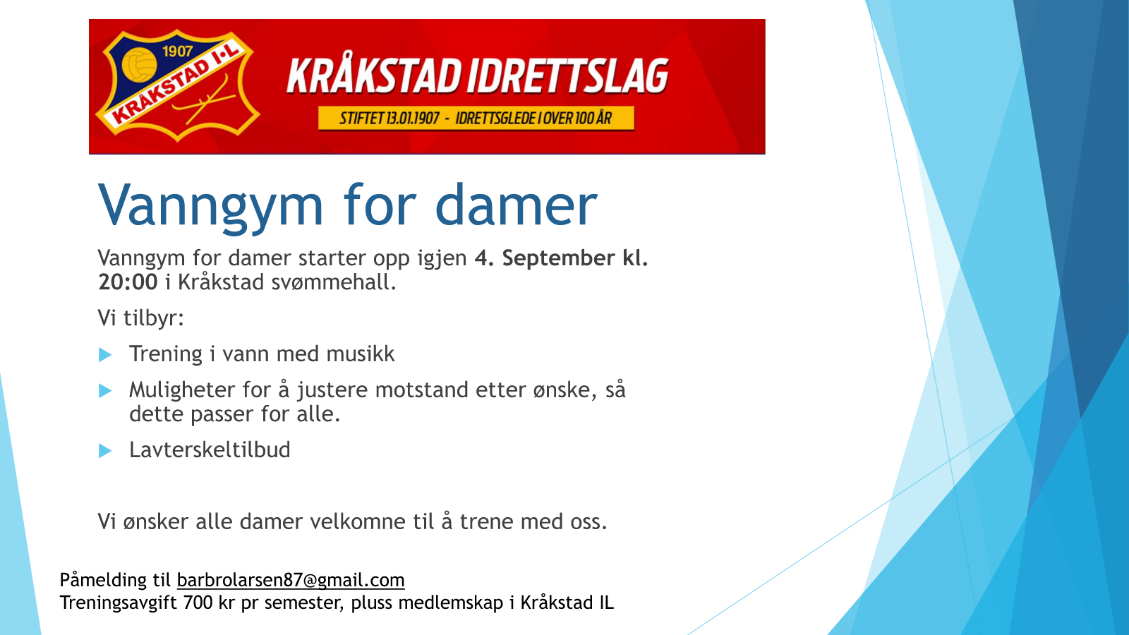 Image for Vanngym for damer