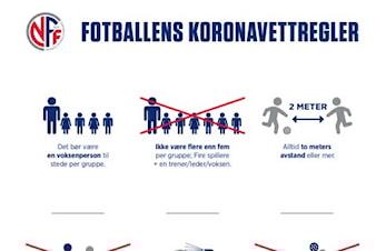 Les KORONAVETTREGLER før du går på FOTBALLBANEN!
