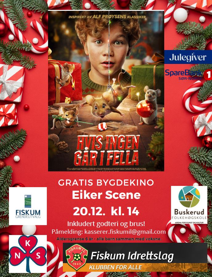 Bygdekino 20. desember - 2 forestillinger!
