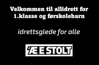Velkommen til allidrett for 1.klasse og førskolebarn høsten 2025