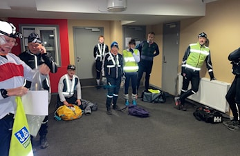 Intervall og styrketrening på onsdagens trening
