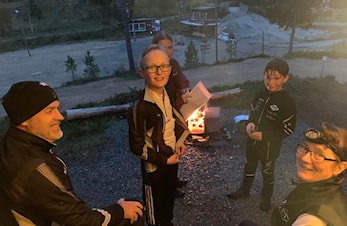 Trivelig treningskveld i Sjetnmyra
