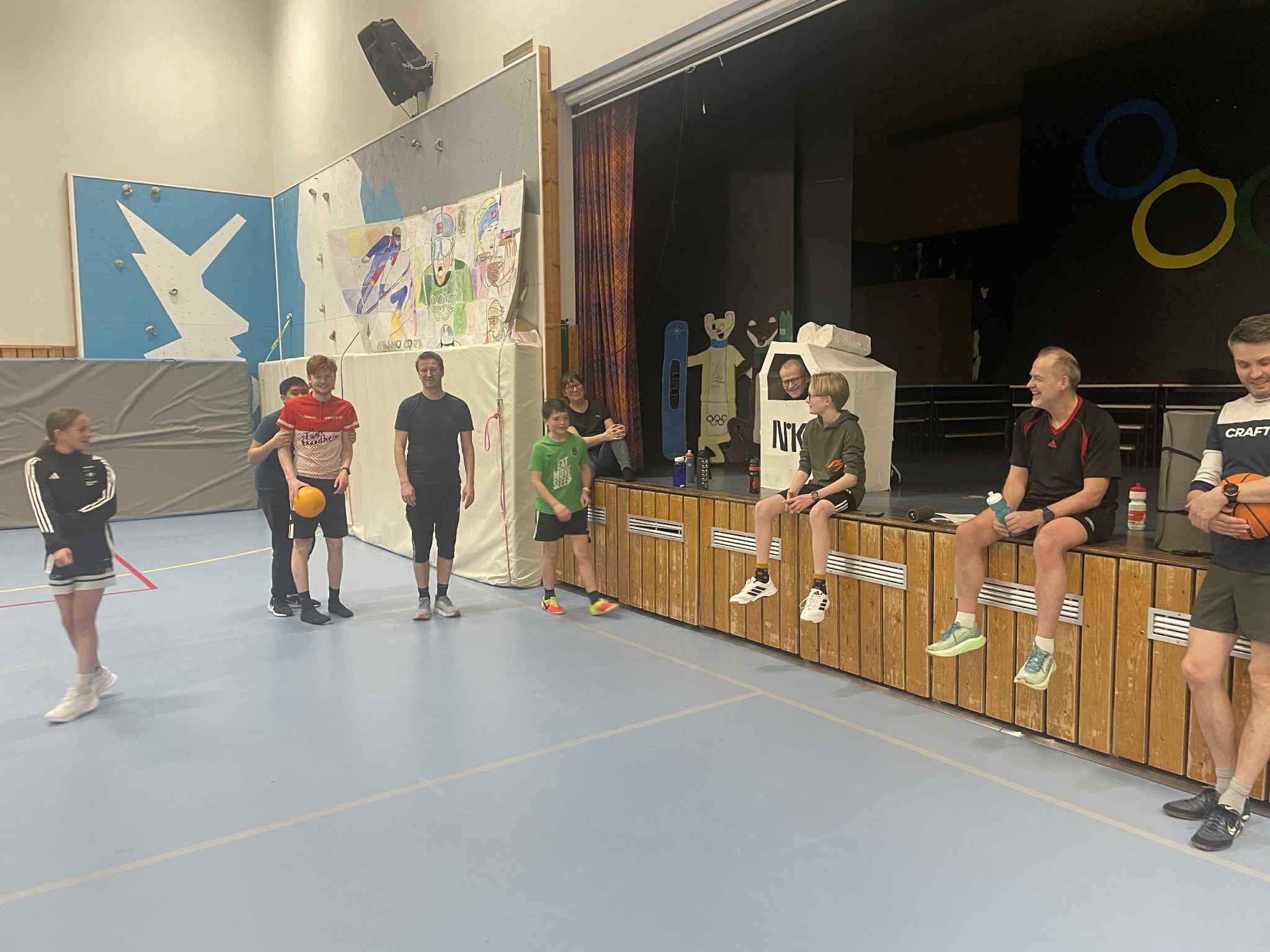 Godt oppmøte på kveldens trening