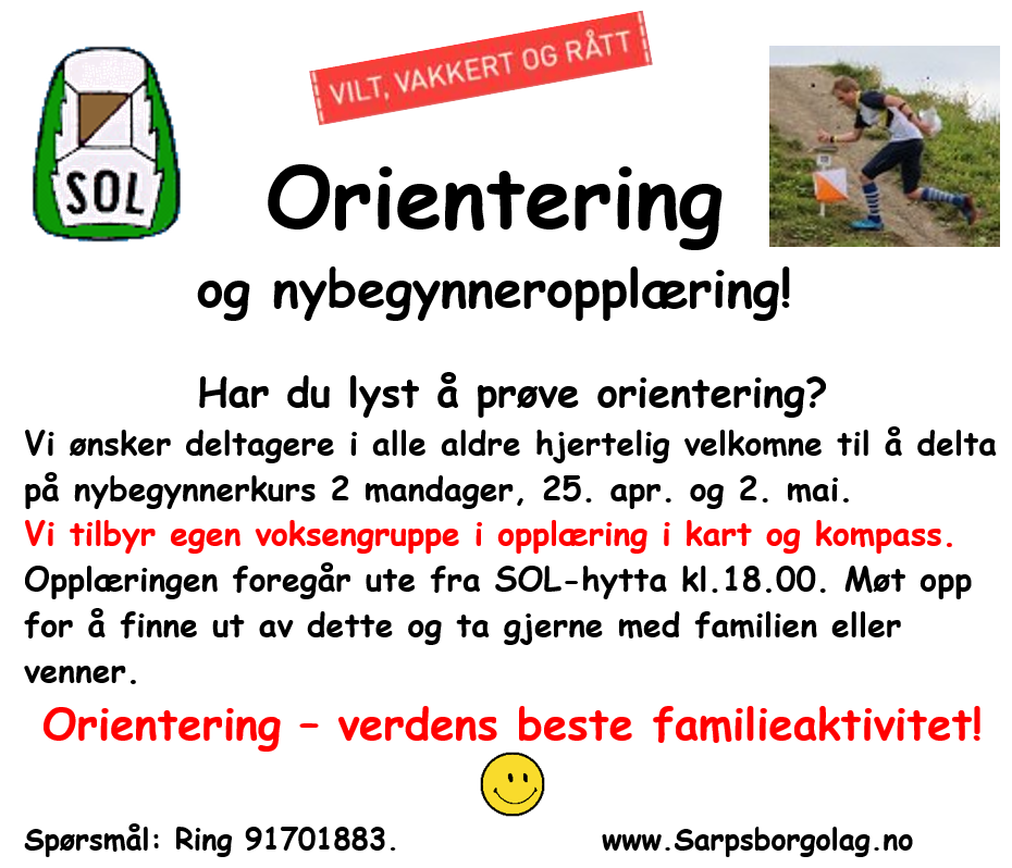 Ny runde med nybegynneropplæring etter påske!