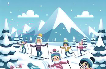 Skisamling på Budor