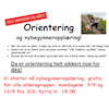 Nybegynneropplæring 9. og 16. september.