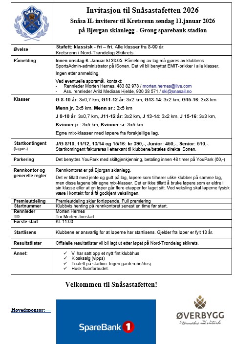 Snåsastafetten 2026