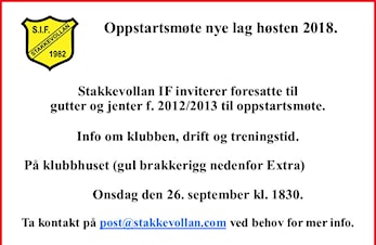 Invitasjon til oppstartsmøte.