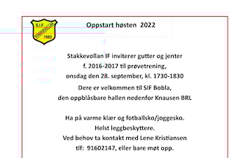 Oppstart for G/J 2016-2017