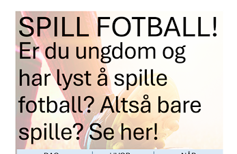 Lavterskel ungomsfotball :)