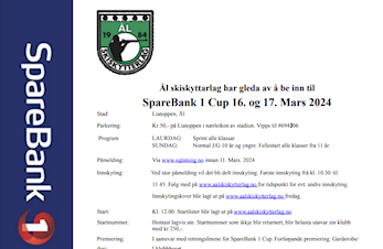 Sparebank1 cup 4-5.januar 2025 - på Liatoppen