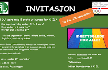 ÅL IL Klubbutvikling utsettes!