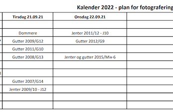 Fotografering i uke 38 (editert 17.09.2021 kl 8:30)