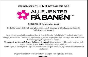 Velkommen til jentefotballens dag 18.sept