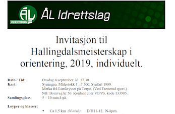 Velkommen til HM individuelt 2019