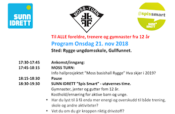 Sunn Idrett, program onsdag 21.nov. 2018