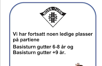Ledige plasser på basisturn gutter