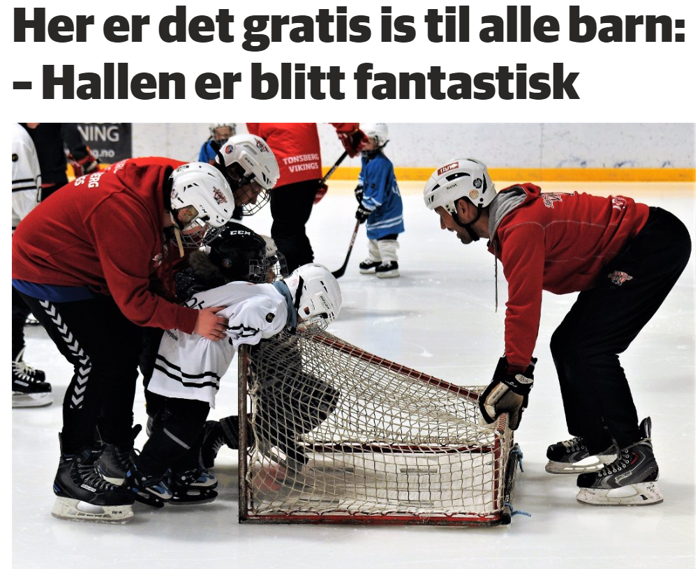 Gratis hockeyskole til alle barn