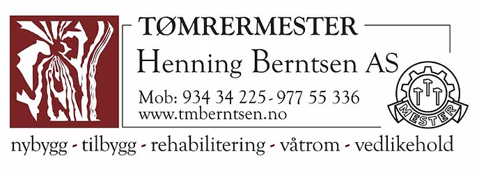 TØMREMESTER HENNING BERNTSEN AS ER MED OSS VIDERE