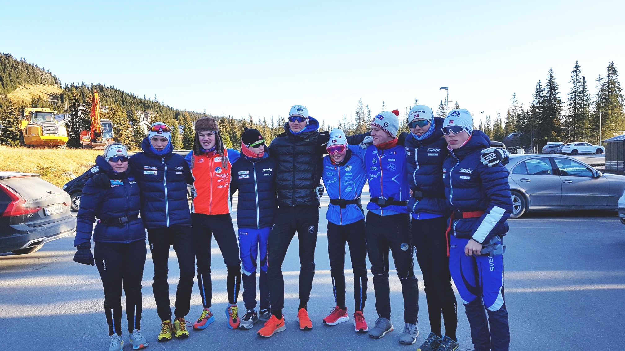 Snøsamling for juniorløperne fra Svea