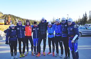 Snøsamling for juniorløperne fra Svea