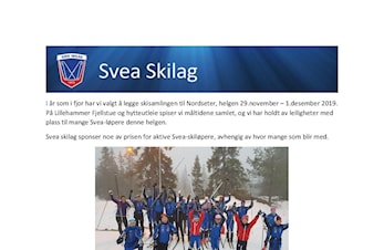 Bli med på skisamling på Nordseter 29.11 - 1.12