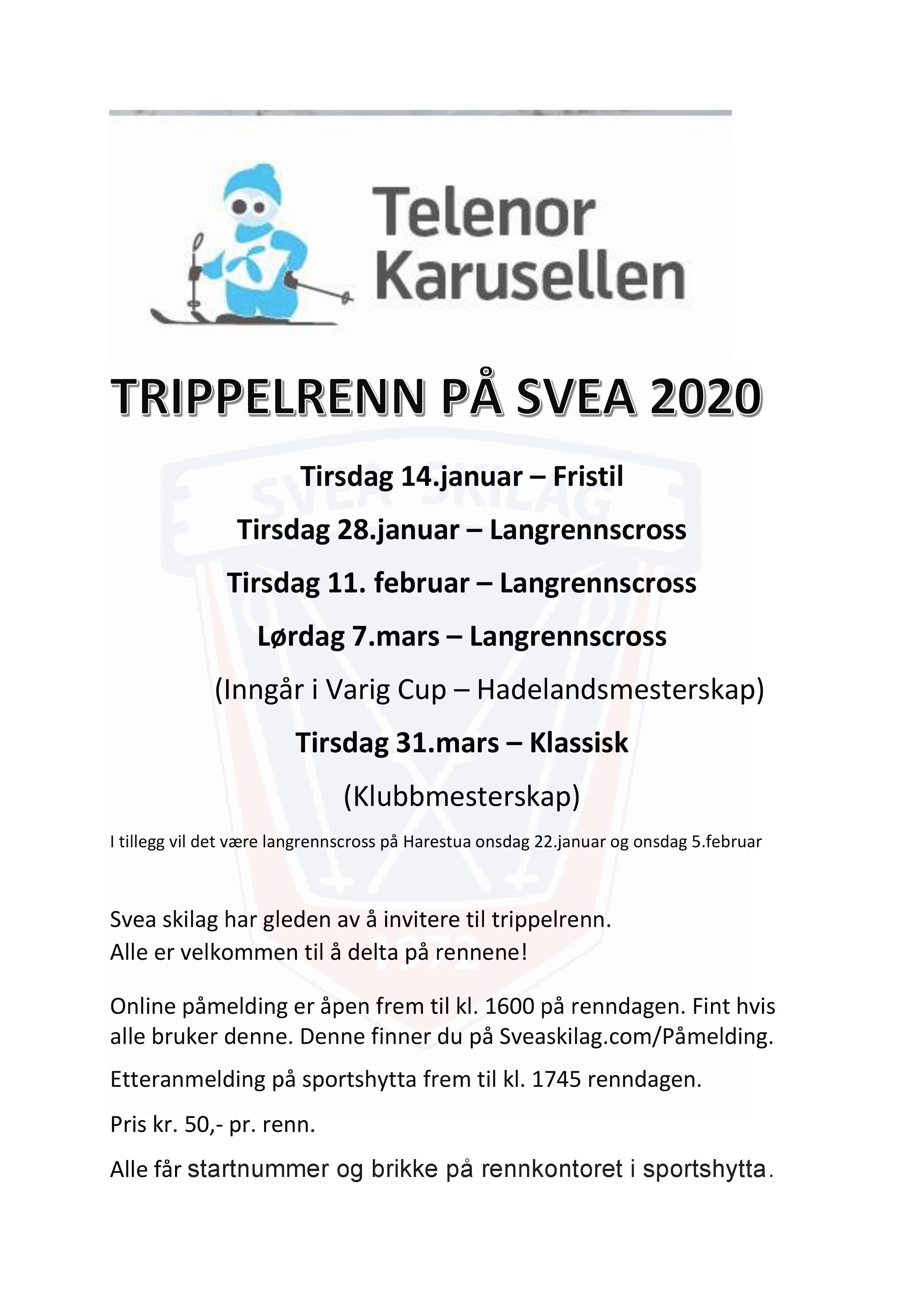 Trippelrenn på Svea 2020