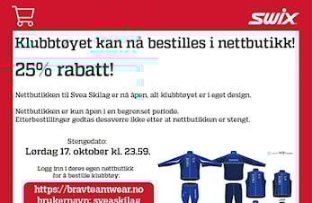 Husk å bestille klubbtøy!