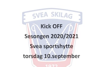 Kick Off sesongen 2020/21 - Velkommen!