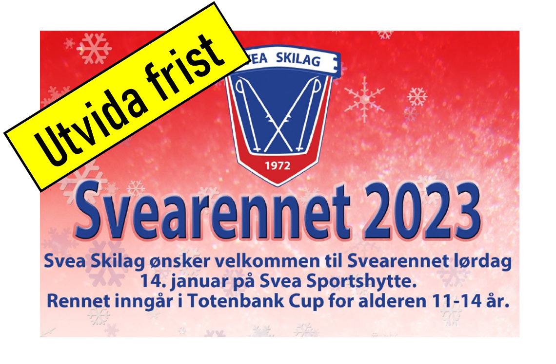 Svearennet 2023 - Utvida frist!