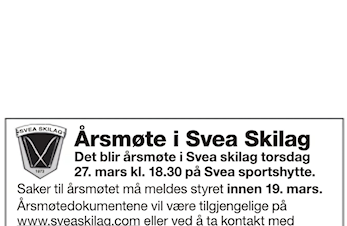 Årsmøte Svea Skilag