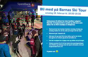 BARNAS SKI TOUR - onsdag 19. februar kl. 18.00 - 19.30