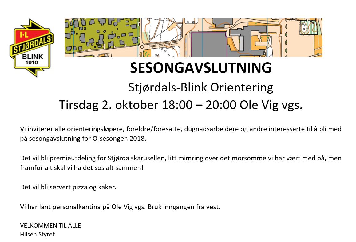 Sesongavslutning 2. oktober