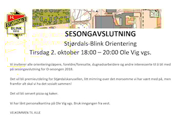 Sesongavslutning 2. oktober