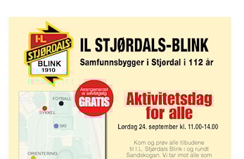 Aktivitetsdag i Sandskogan lørdag 24.september