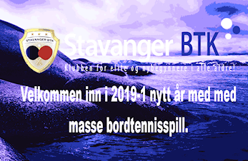 Stavanger bordtennisklubb ønsker alle et riktig godt nyttår
