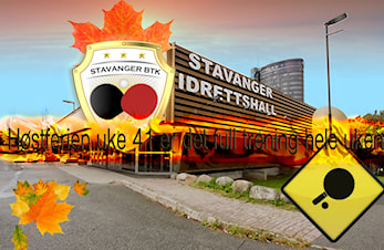 Åpen treningshall i høstferien uke 41