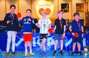 Glede å spenning, glade å fornøyde bordtenniskaddetter på Region Vest Sør cup (1)