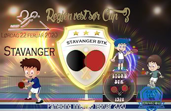 Innbydelse til Vest Sør Cup 3 på hjemmebane lørdag 22 februar 2020