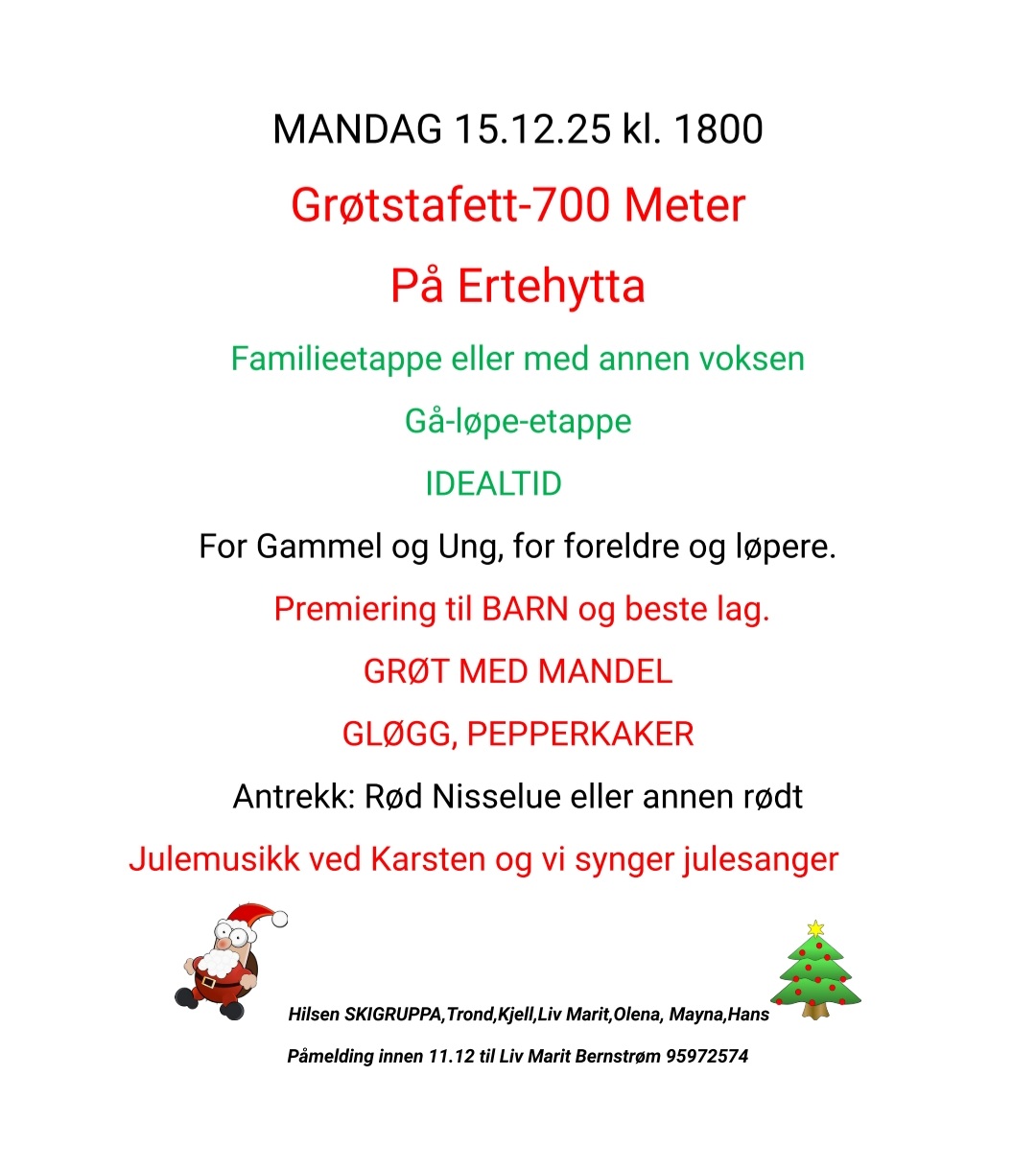 Husk &#xE5;rets Gr&#xF8;tstafett: Mandag 15. desember!