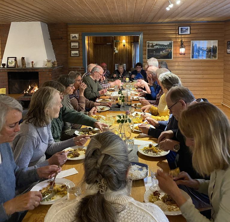 Hyggelig trimavslutning på Ertehytta i kveld!