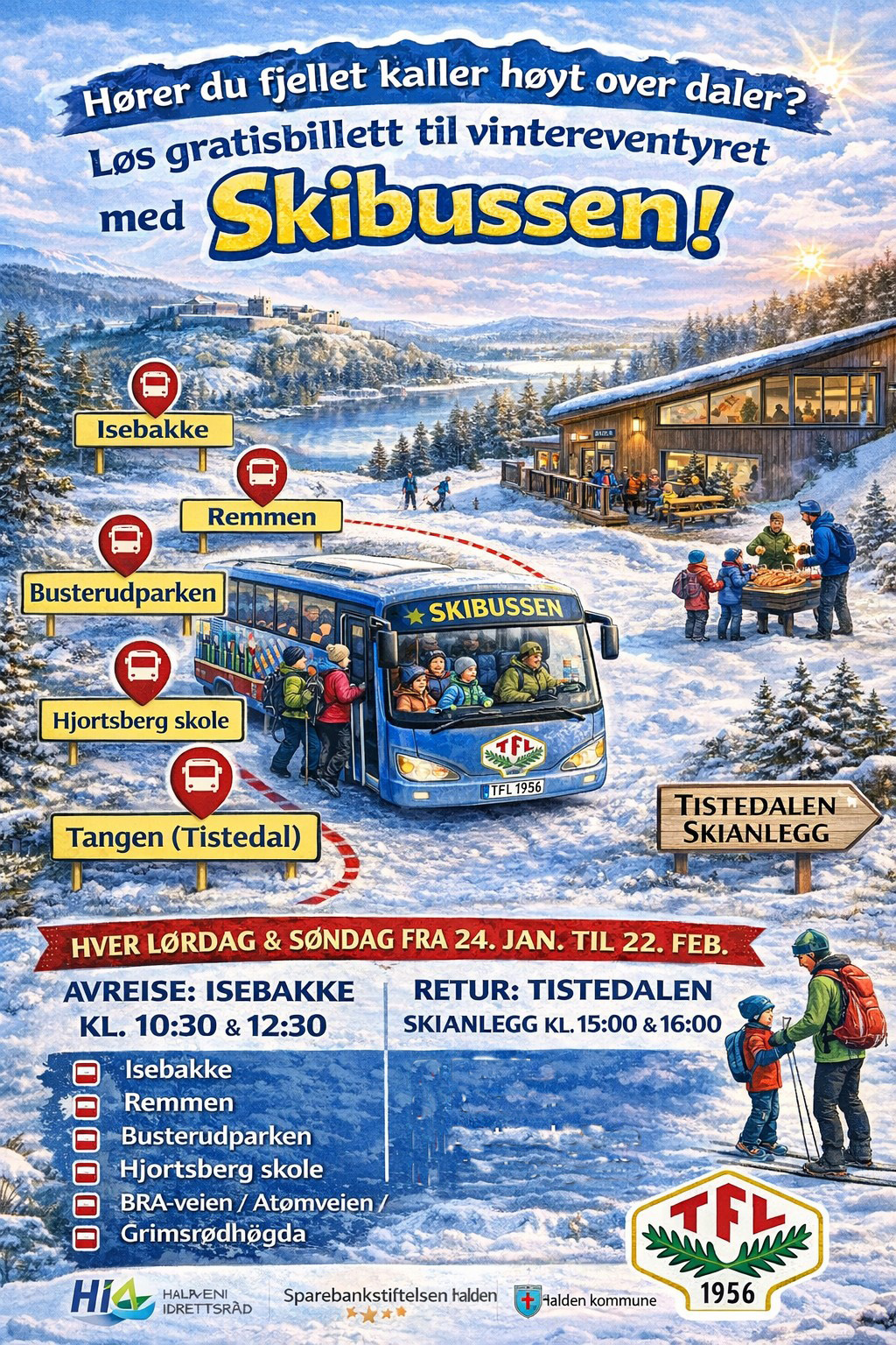 Skibussen kommer!